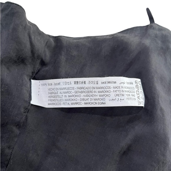 Zara Black Sleeveless Camisole Crop Tie Back Size Medium/ Large - Picture 10 of 10